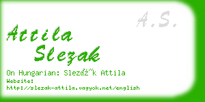 attila slezak business card